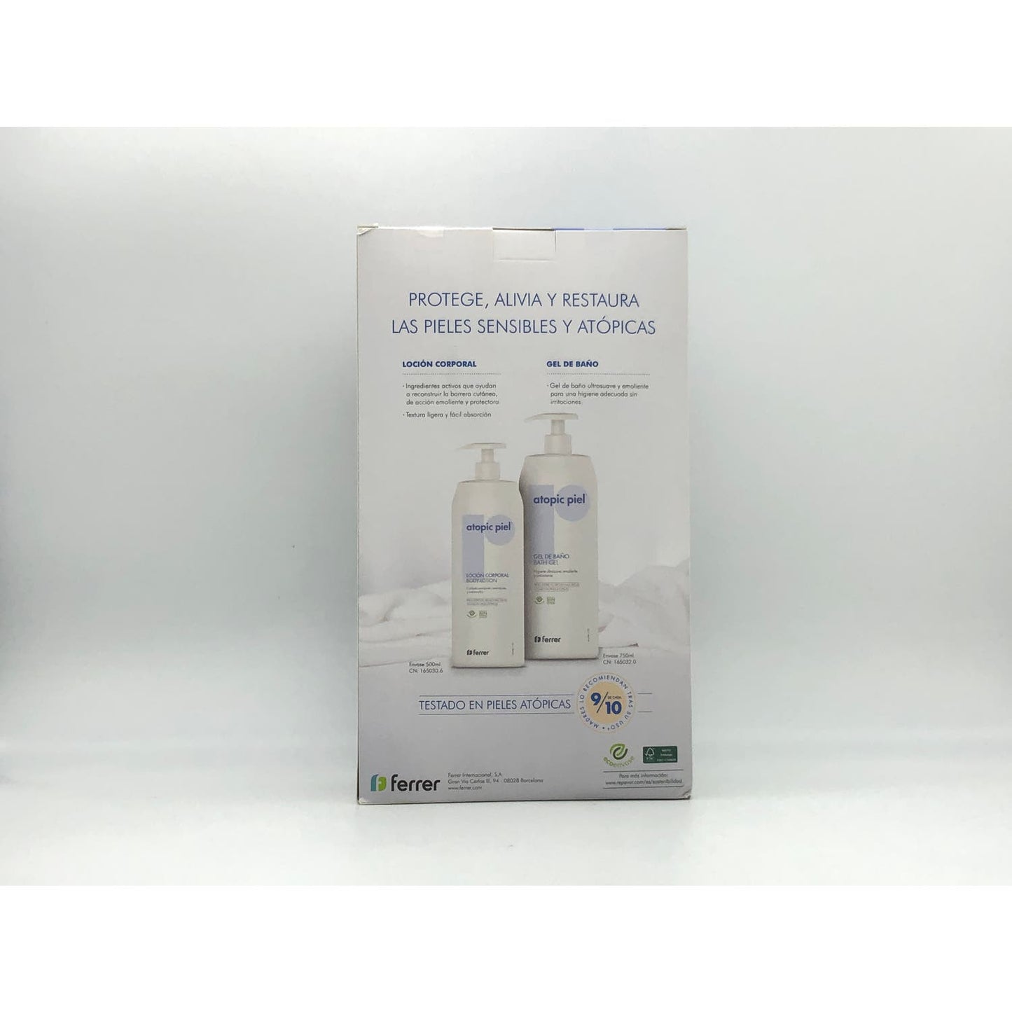 Repavar Atopic Piel Pack de Loción de 500ml + Gel de 750ml