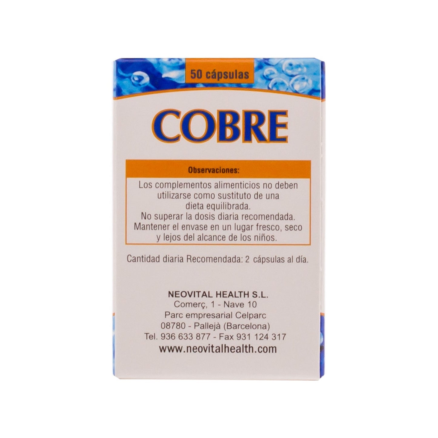 Neo Cobre 50cáps