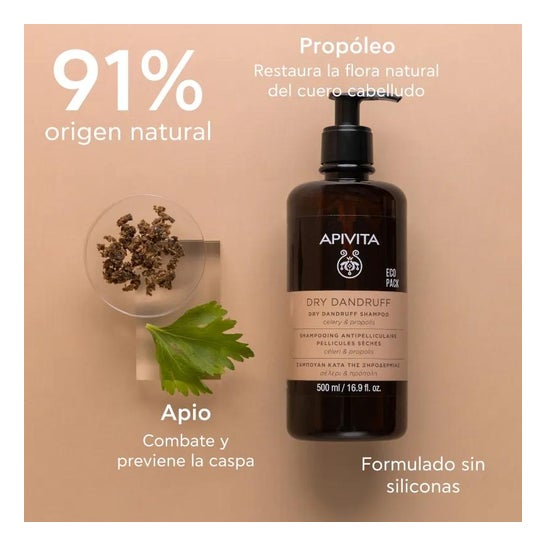 Apivita Shampooing Antipelliculaire Sec 500ml