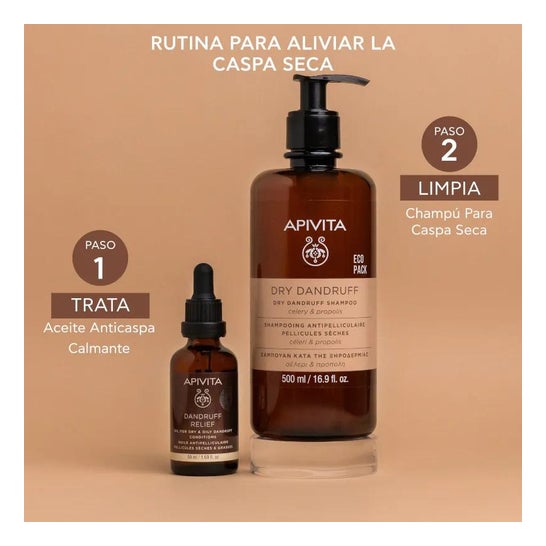 Apivita Shampooing Antipelliculaire Sec 500ml