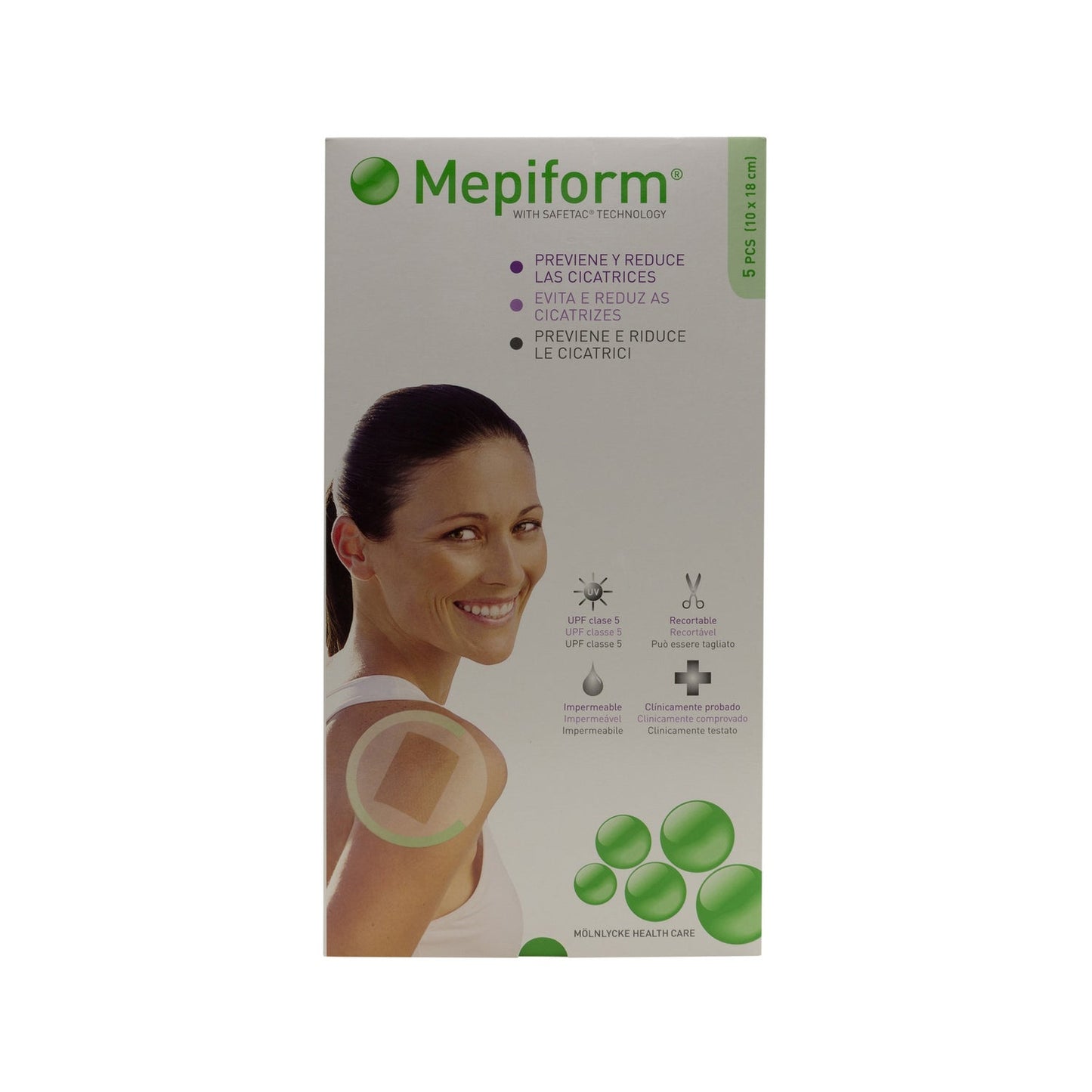 Mepiform reductor de cicatriz silicona lámina 10x18cm 5uds