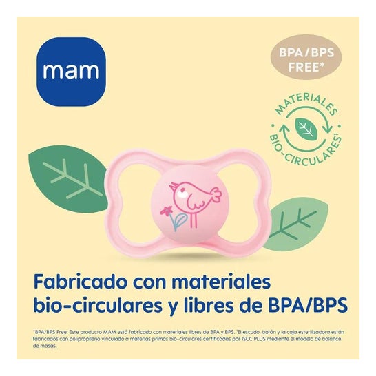 Mam Air Chupete 16+ Silicona Rosa 2 Uds