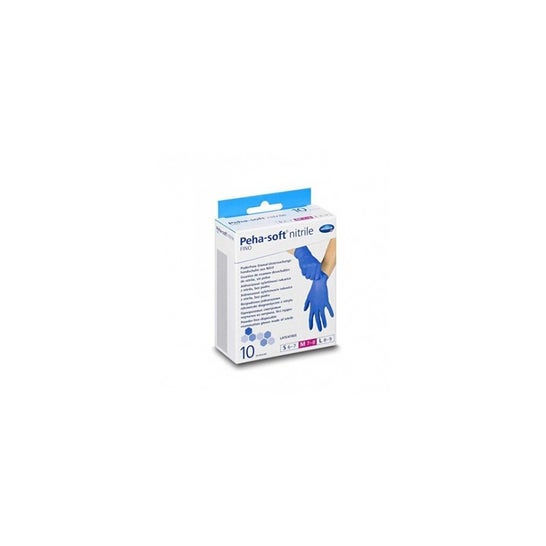 Peha-Soft guantes desechables de nitrilo talla M 10uds