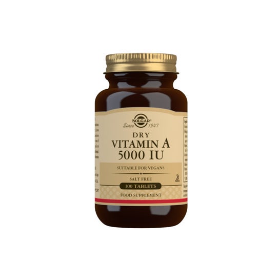 Solgar Vitamina A Seca 5000UI 1500mcg 100comp