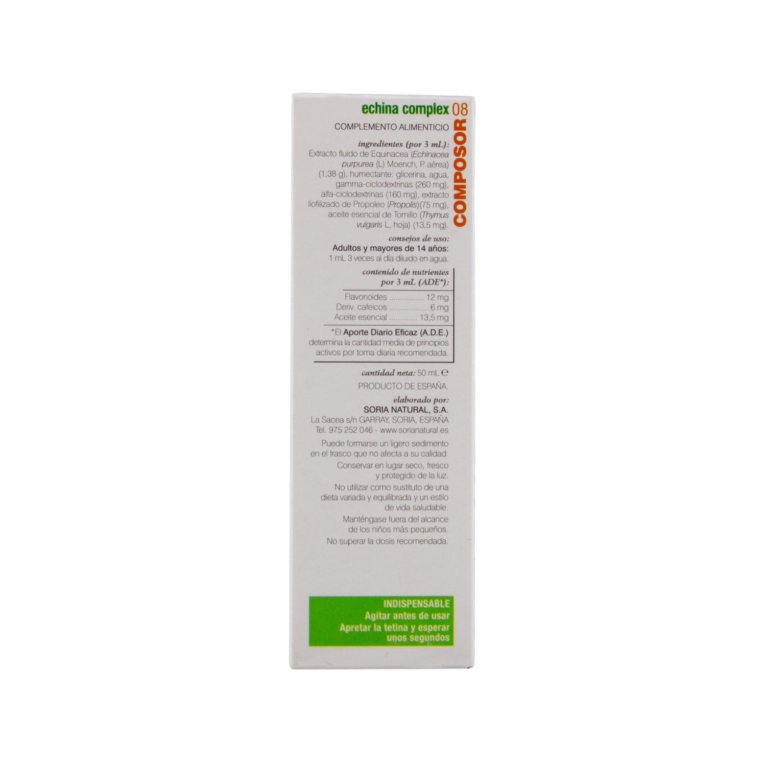 Soria Natural Composor 08 XXI Echina Complex 50ml