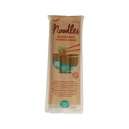 Terrasana Fideos de Arroz Integral Calabaza y Jengibre 250 g