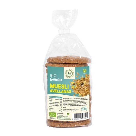 Sol Natural Galletas de Muesli con Avellanas Bio 250g