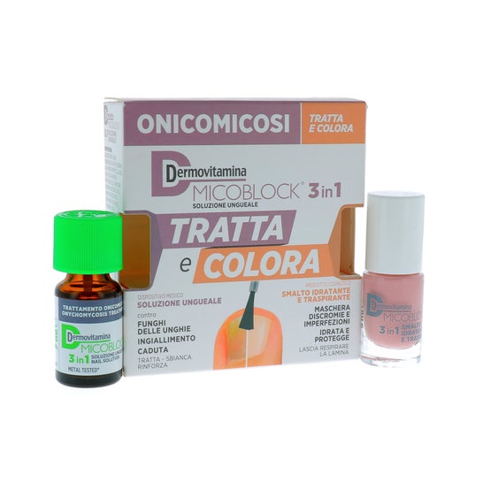 Dermovitamina Pack Micoblock Trata y Pinta Solución + Esmalte