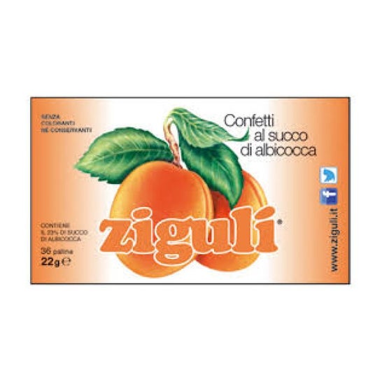 Ziguli Albaricoque 36Bolas 22 g