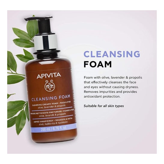 Apivita Crema Espuma Limpiadora 200ml