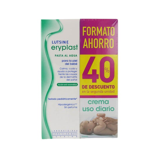 Eryplast Pasta al Agua Crema Pañal Bebé 2 x 125ml
