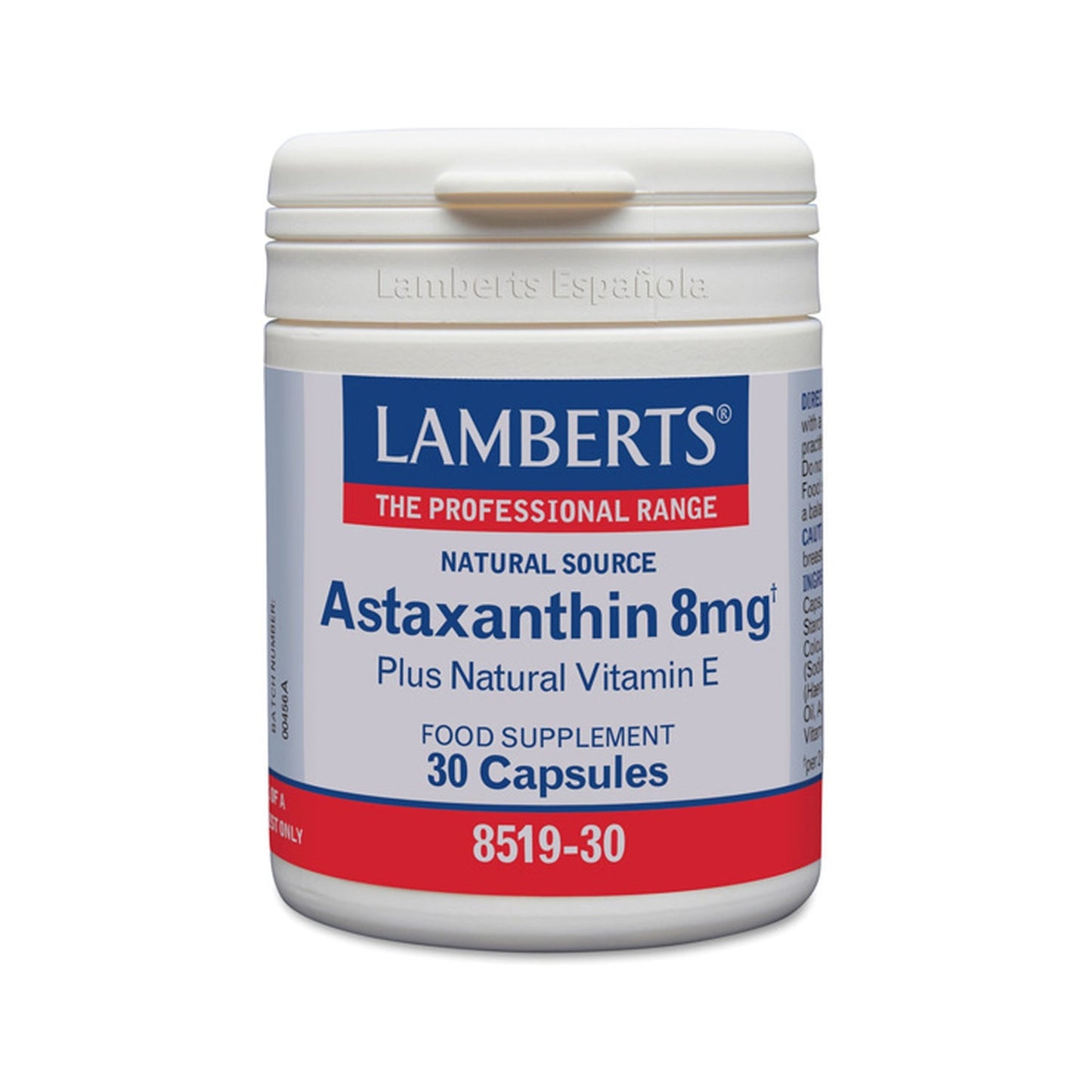 Lamberts Astaxantina 8mg con Vitamina E 30caps