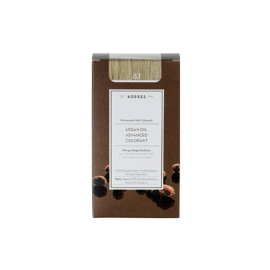 Korres Tinte Aceite de Argán 8.1 Rubio Ceniza Claro 50ml