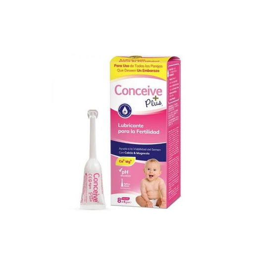 Línea de Embarazo Sasmar Conceive Plus Lubricante Vaginal 8 Piezas