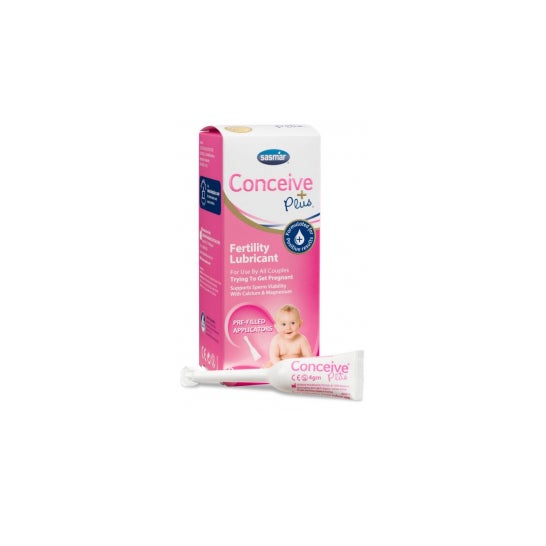 Línea de Embarazo Sasmar Conceive Plus Lubricante Vaginal 8 Piezas