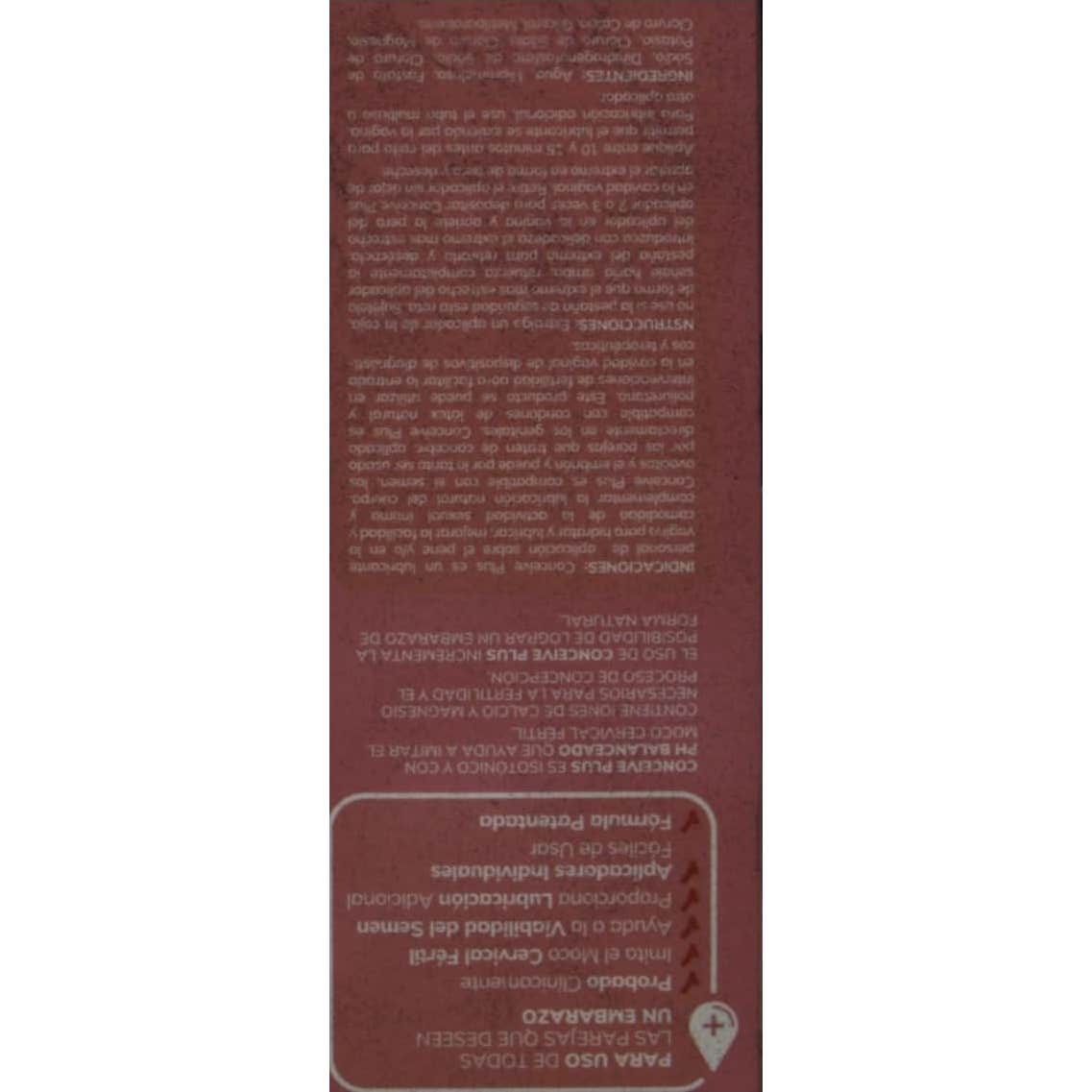 Línea de Embarazo Sasmar Conceive Plus Lubricante Vaginal 8 Piezas