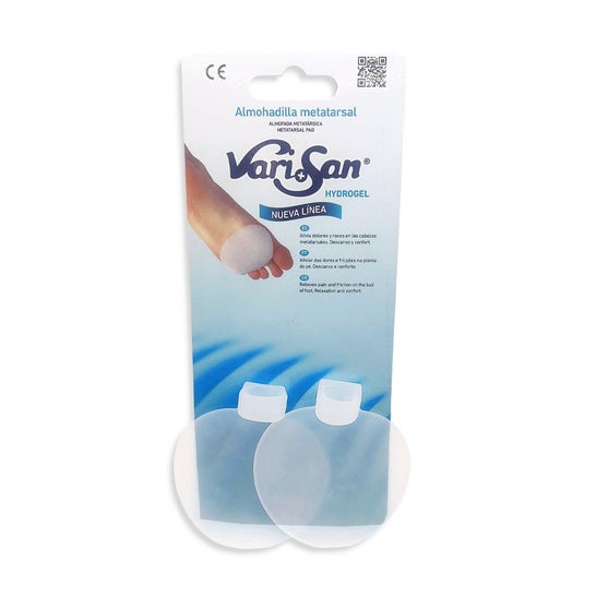 Vari+San Hydrogel Almohadilla Metatarsal Con Anillo 2uds