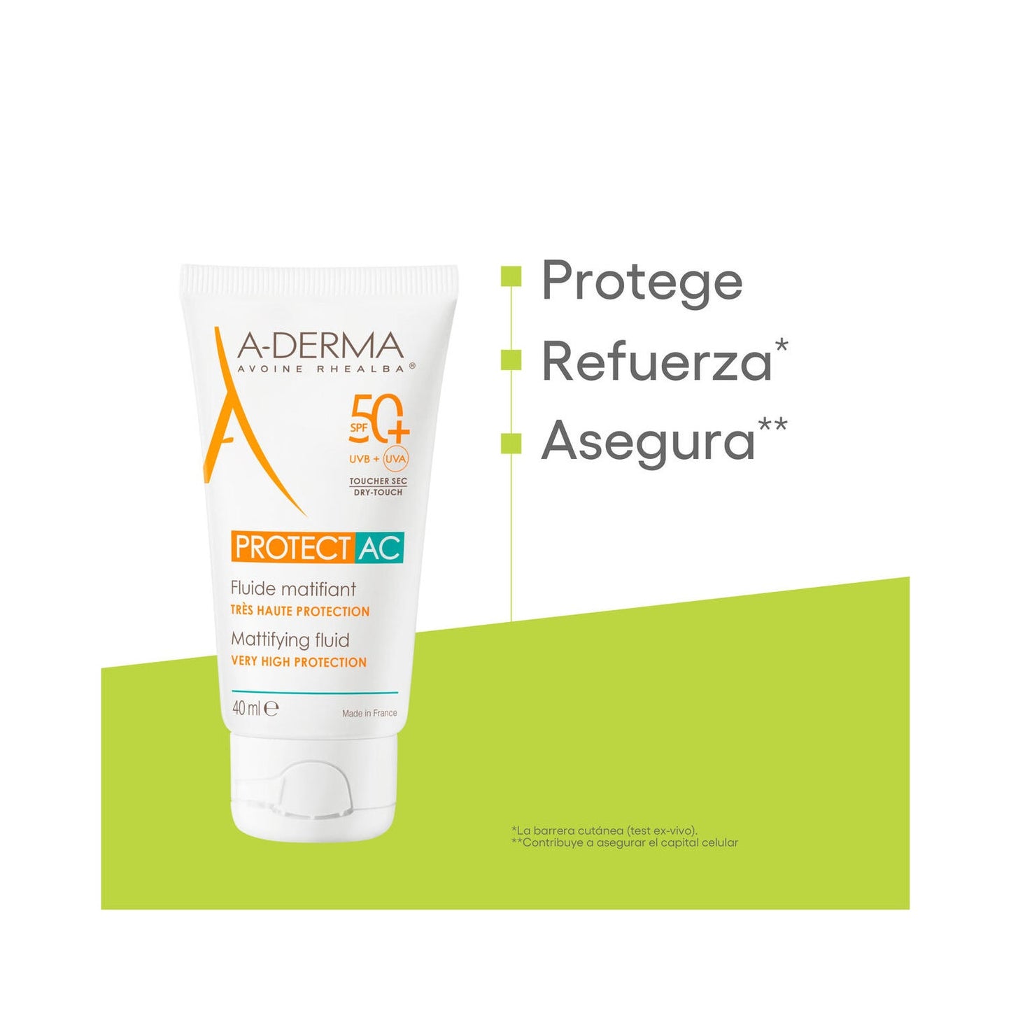 A-Derma Protect AC SPF50+ Fluido Solar Matificante 40ml