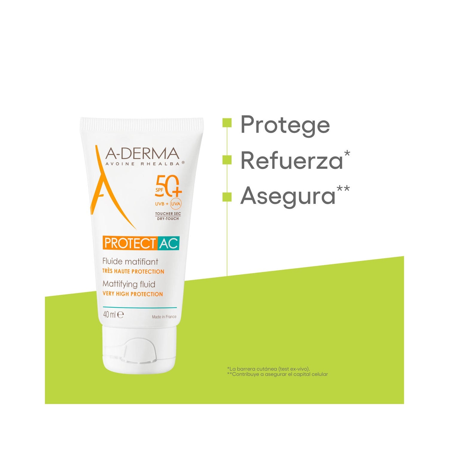 A-Derma Protect AC SPF50+ Fluido Solar Matificante 40ml