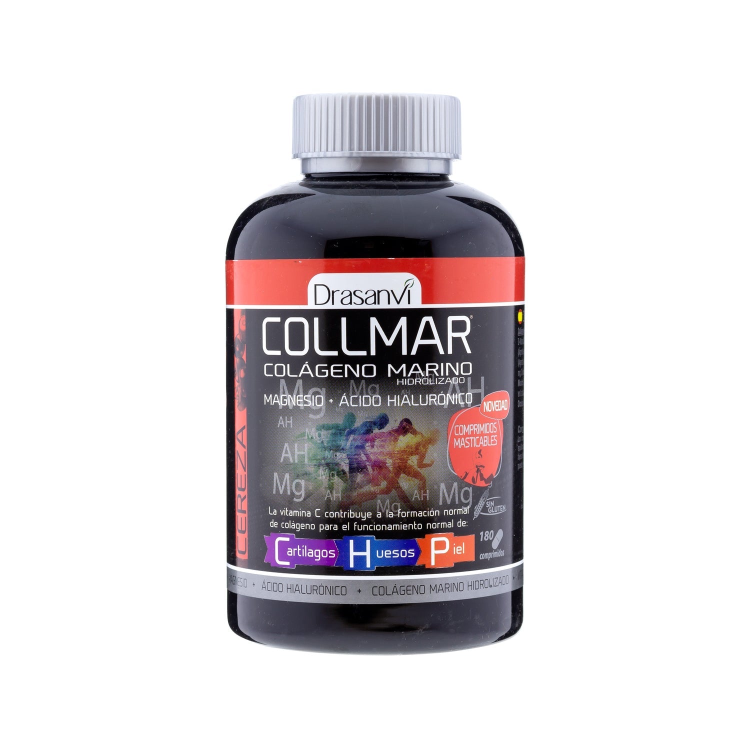 Drasanvi Collmar® Colágeno Marino + Magnesio Sabor Cereza 180comp