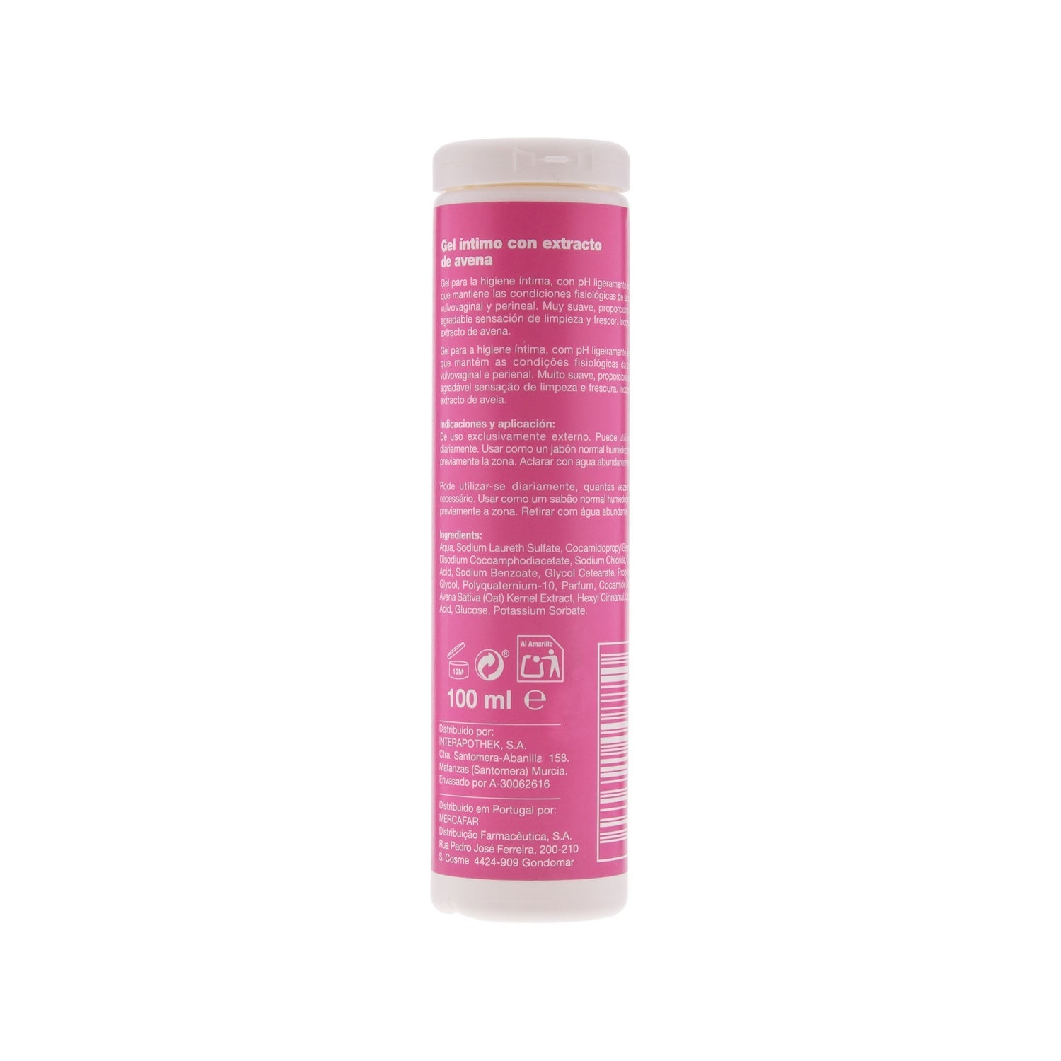 Interapothek gel í­ntimo con extracto de avena 100ml