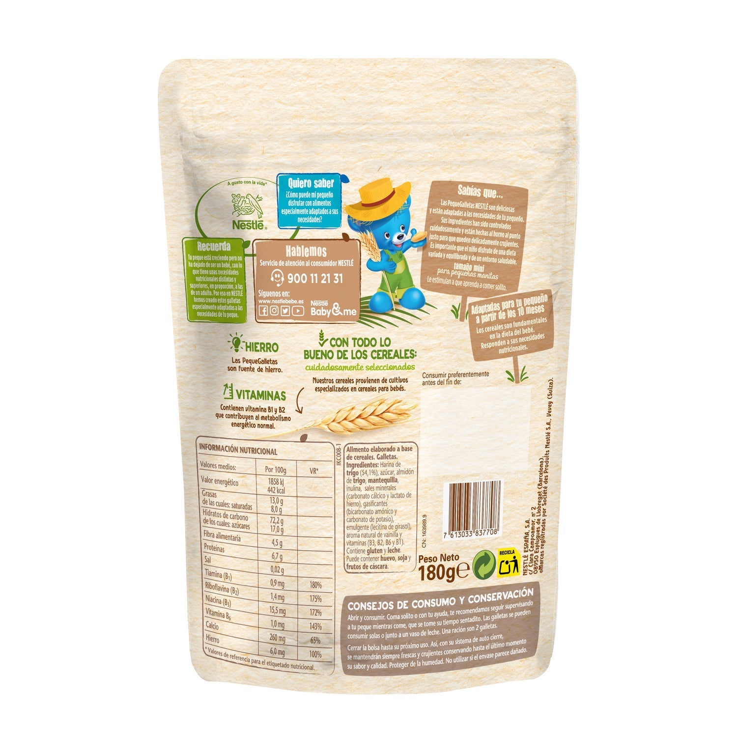 Nestlé Junior galletas 180g