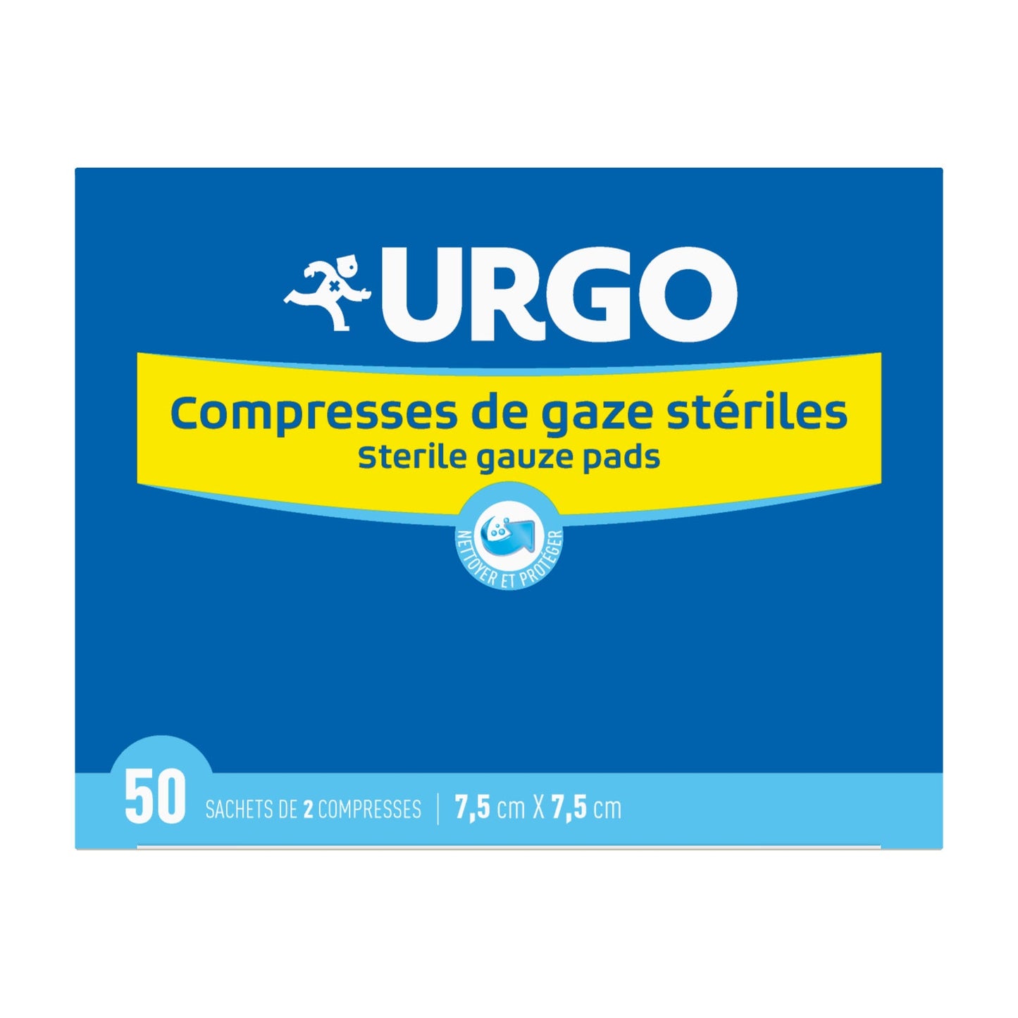 Urgo Compresses Stériles 7,5cm x 7,5cm 2x50uts