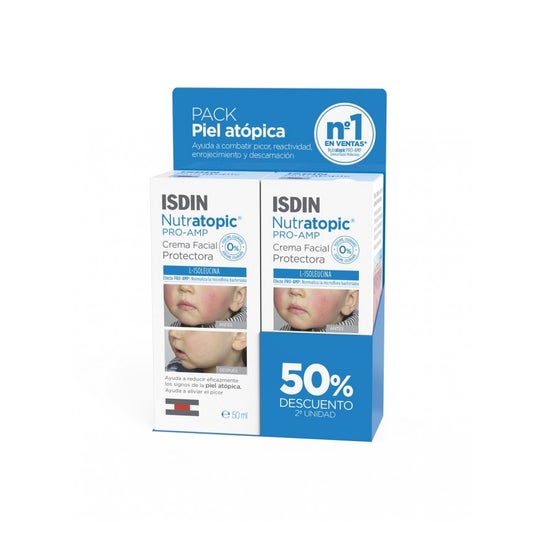 ISDIN Nutratopic Pro-AMP Crema Facial Protectora 2x50ml