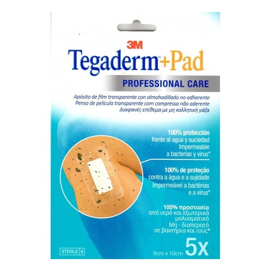 Tegaderm + Pad apósito transparente 9x10cm 5uds