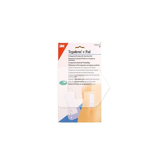 Tegaderm + Pad apósito transparente 9x10cm 5uds