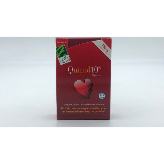 100% Natural Quinol 10 100mg 30 perlas