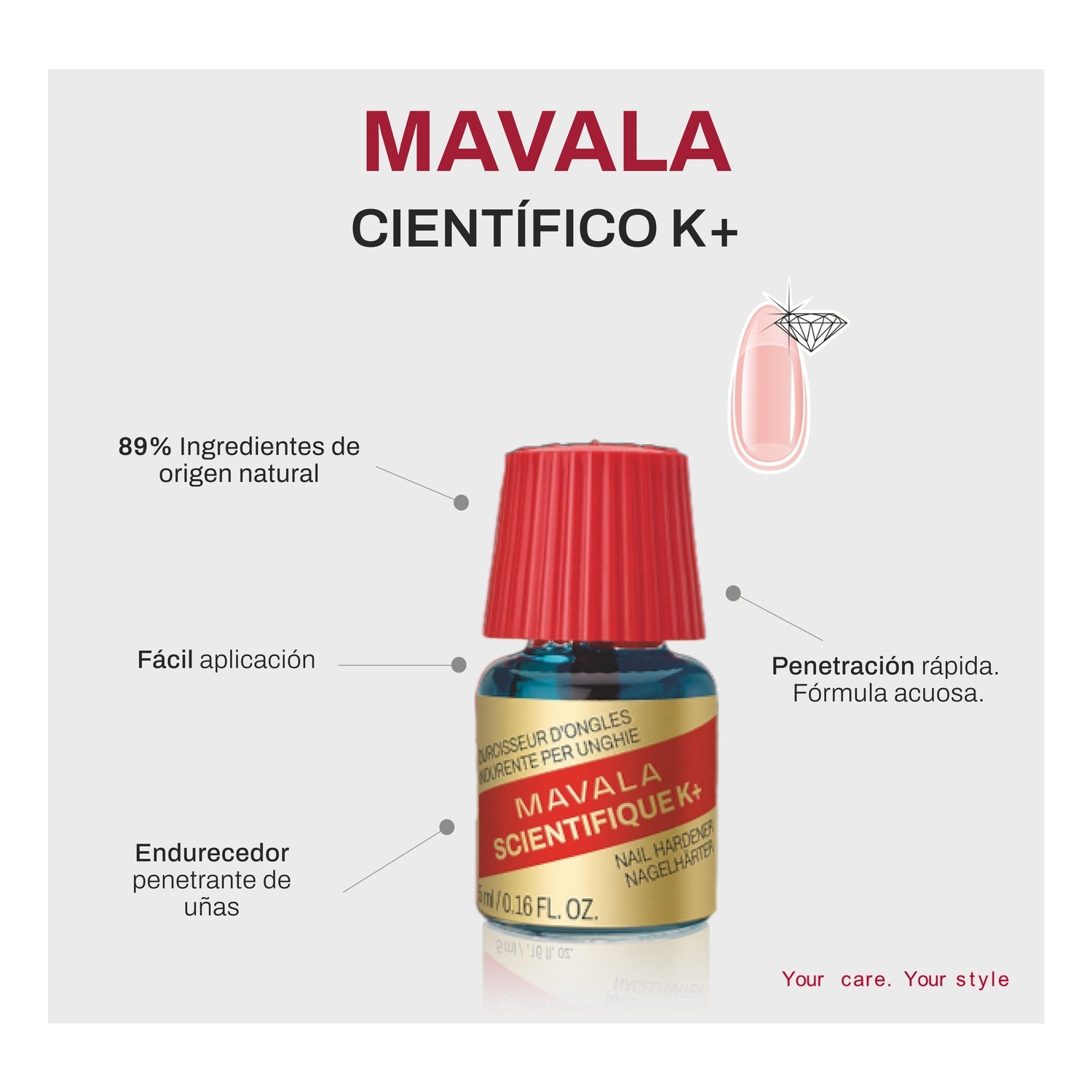 Mavala Científico K+ Endurecedor de Uñas 5ml
