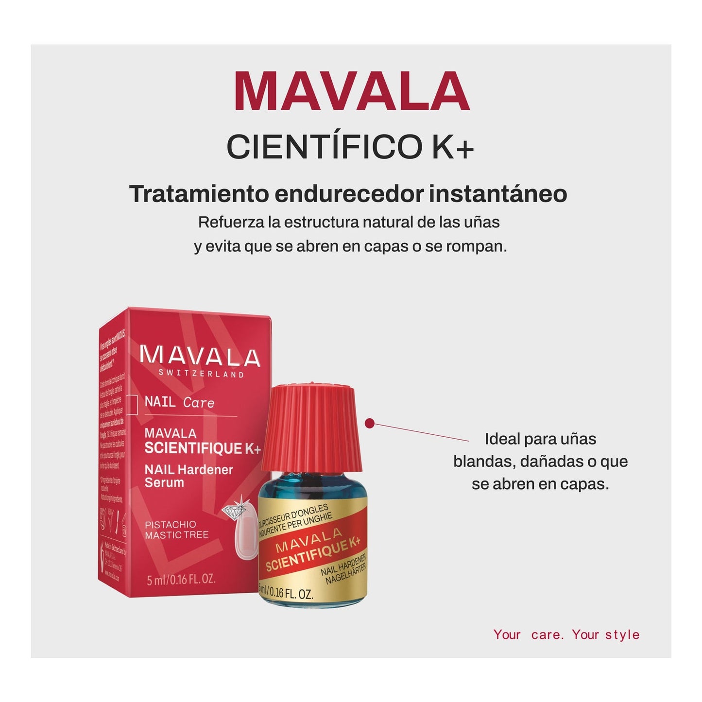 Mavala Científico K+ Endurecedor de Uñas 5ml