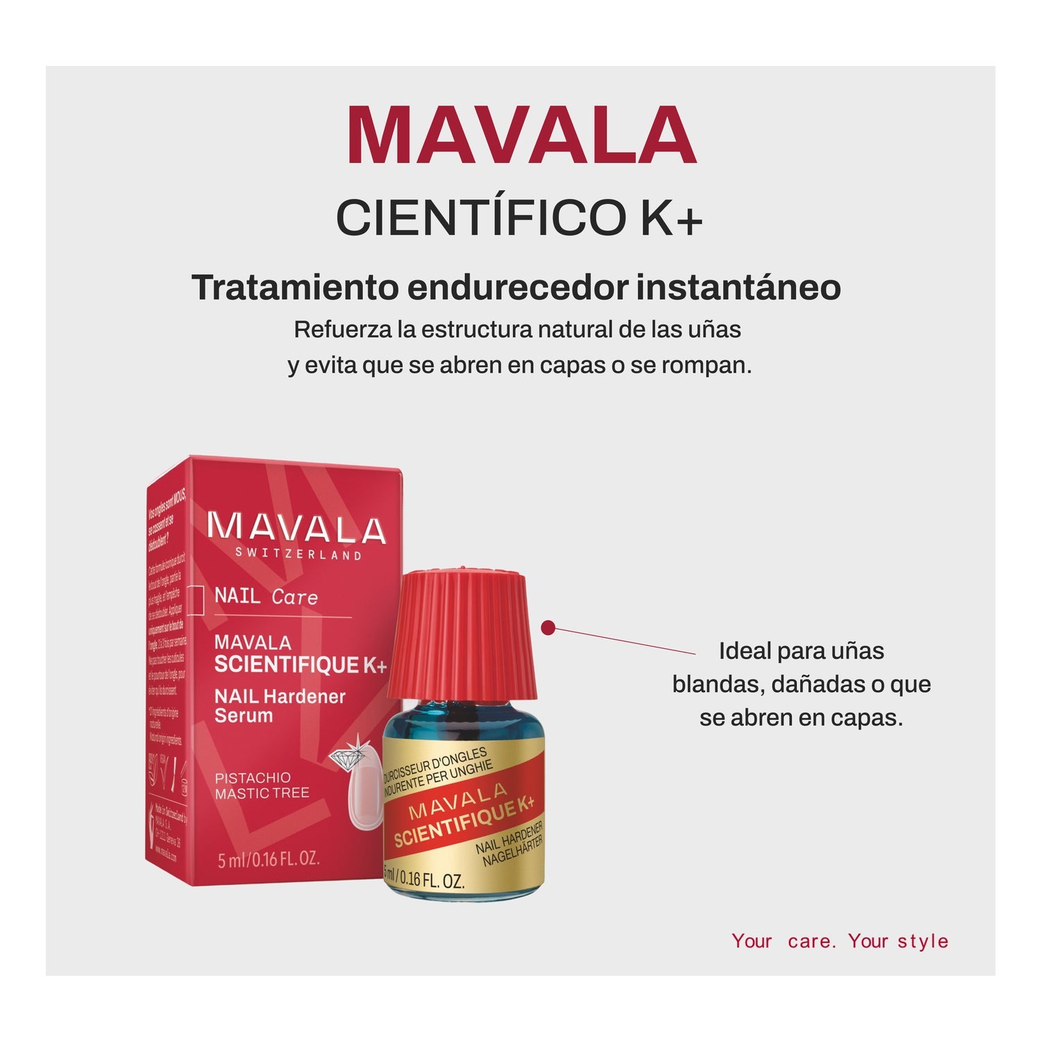 Mavala Científico K+ Endurecedor de Uñas 5ml