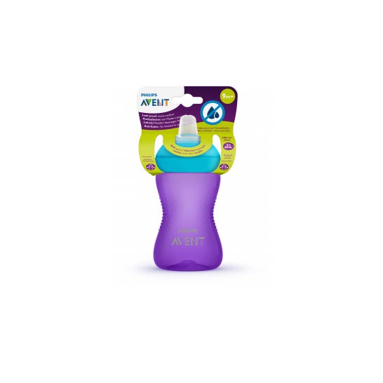 Avent Vaso con Boquilla Blanda para Infantil Morado de 300ml