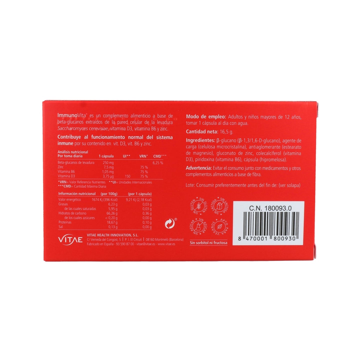 Vitae ImmunoVita 30caps