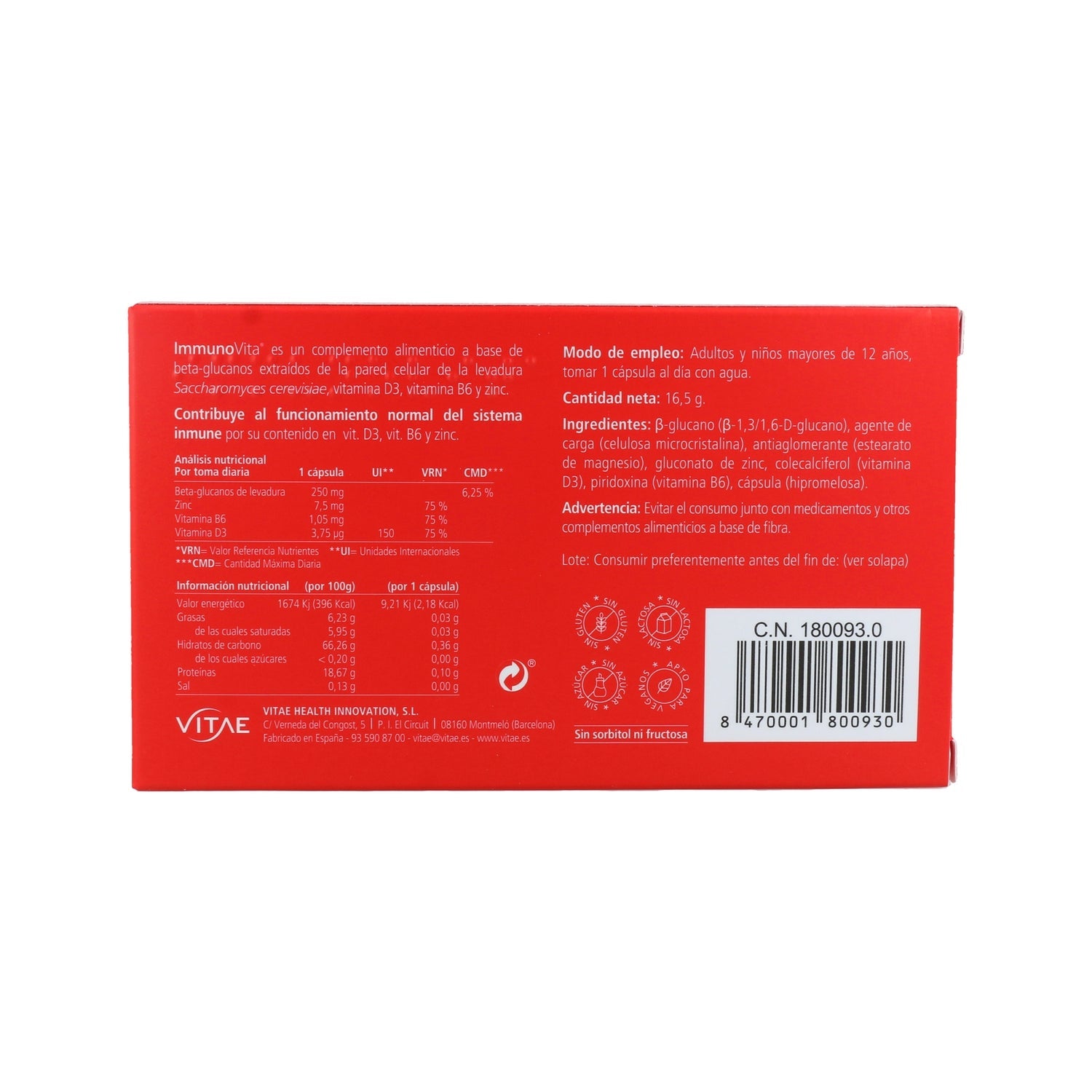 Vitae ImmunoVita 30caps