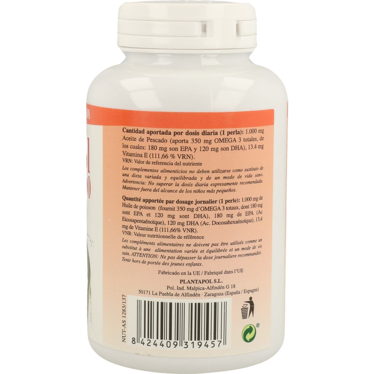 Plantapol Complemento Alimenticio OmegaPol 1000 1400 mg 120 perlas