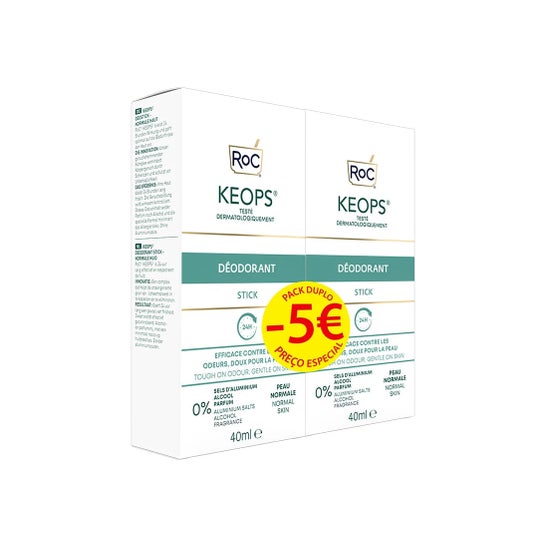 Keops Roc Desodorante Stick 2x40ml