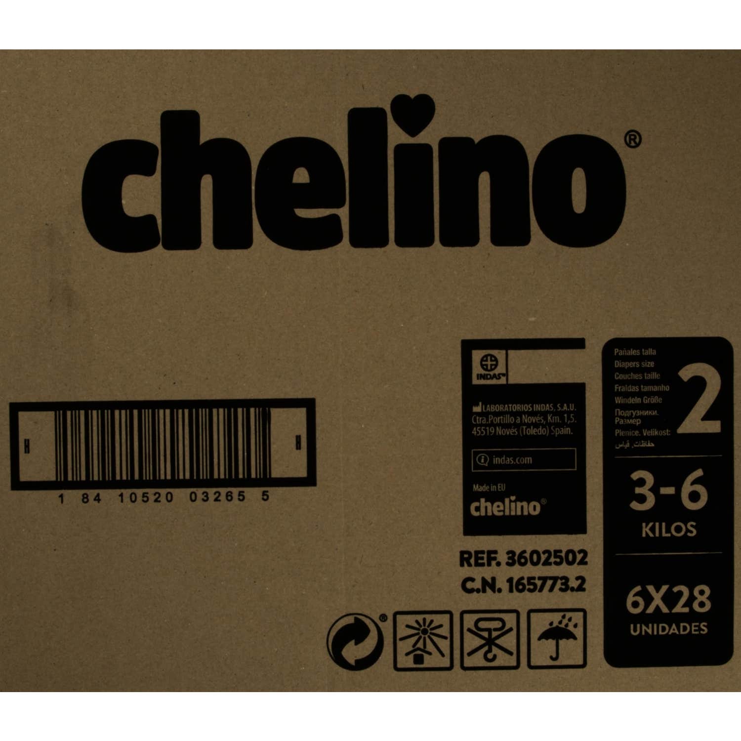 Chelino Fashion&Love pañales T2 3-6kg 28uds