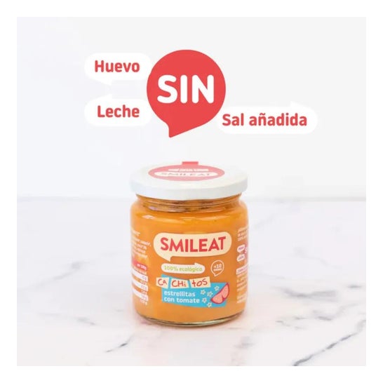 Smileat Tarrito Ecológico CA-CHI-TOS de Estrellitas con Tomate 230g