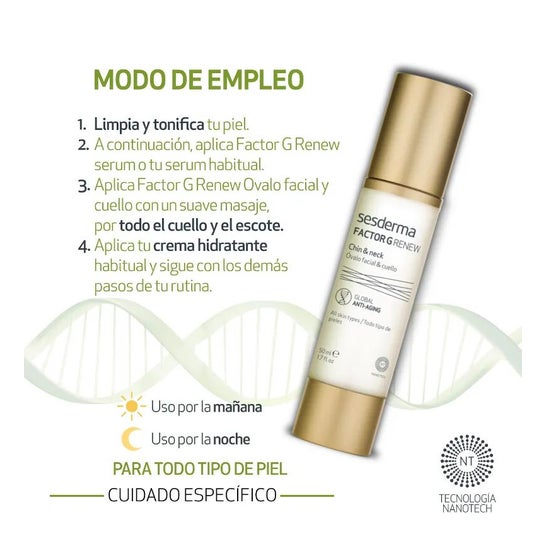 Sesderma Factor G Renew Óvalo Facial y Cuello 50ml