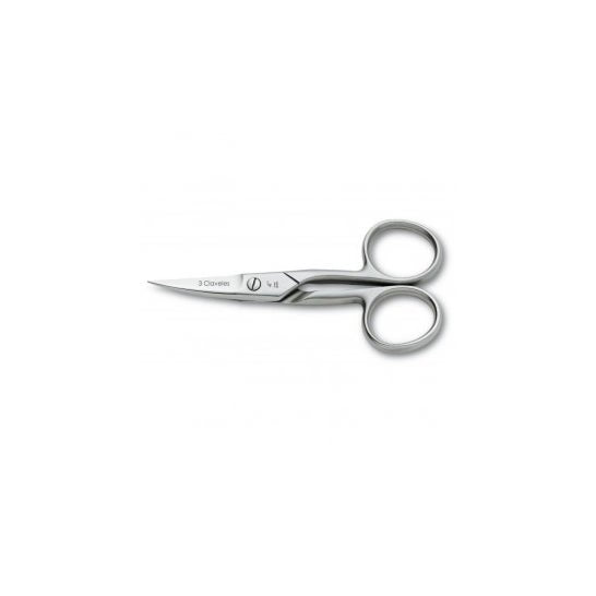 3 Claveles Tijera Uñas Curva Inox 4'' 10 cm 1 ud