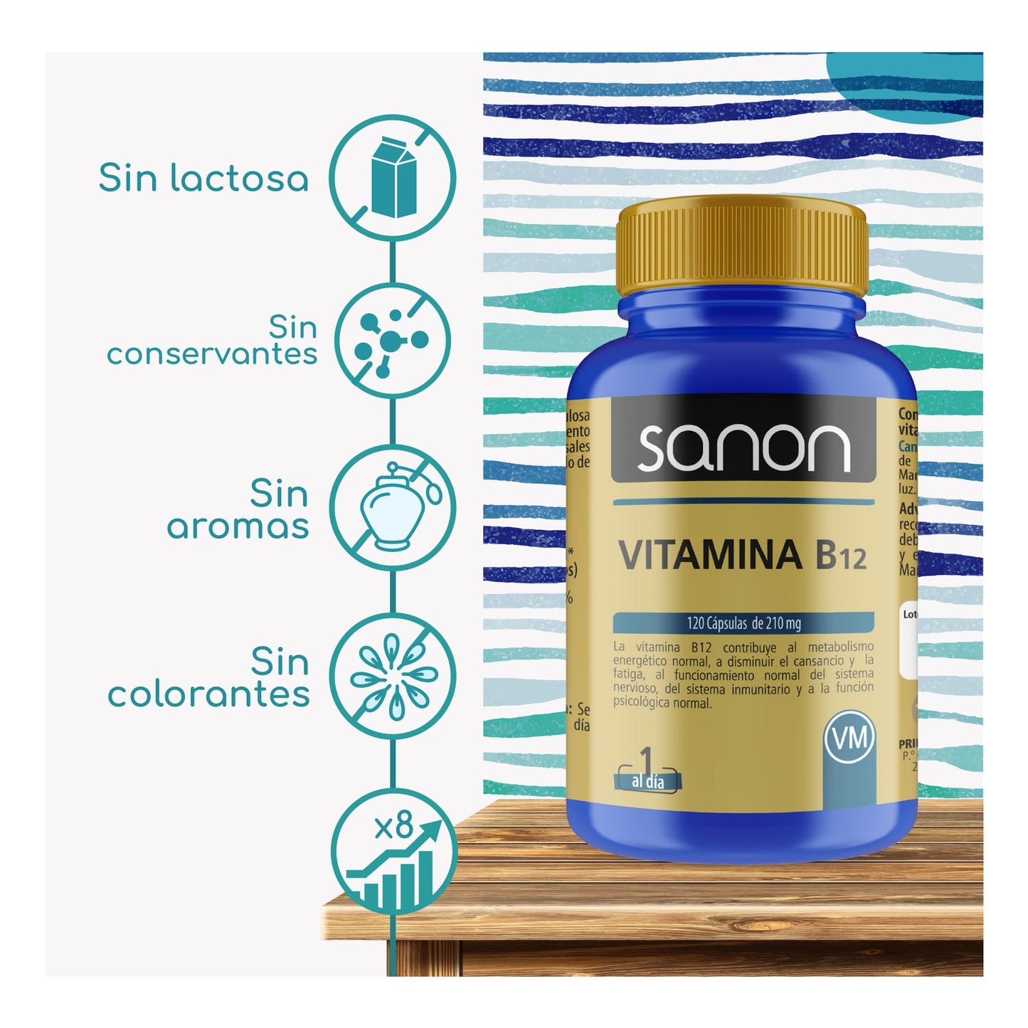 Sanon Vitamina B12 120caps