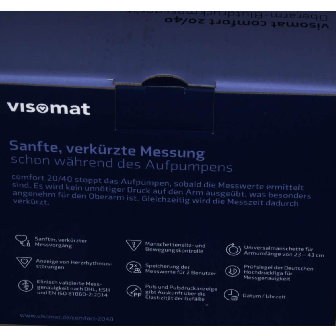 Visomat Comfort Tensiómetro Digital de Brazo con Adaptador de Corriente 20/40 1ud
