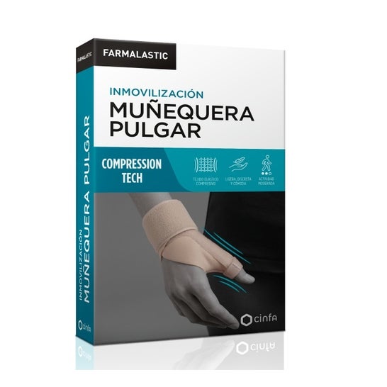 Artrose Farmalastic Wristband Thumb Tamanho M Esquerda