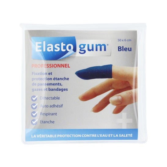 Elastogum Protección Dedo Impermeable Azul 50x6cm 1ud