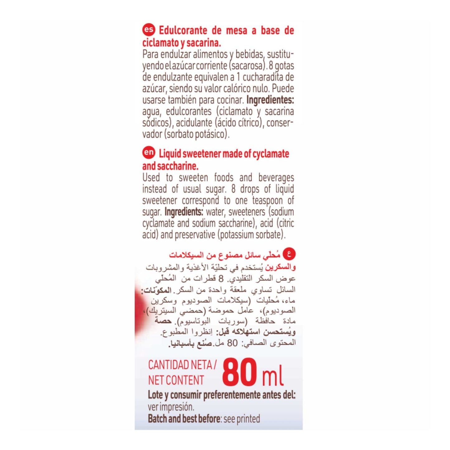 Diet Radisson Endulzante Líquido Diet 80ml