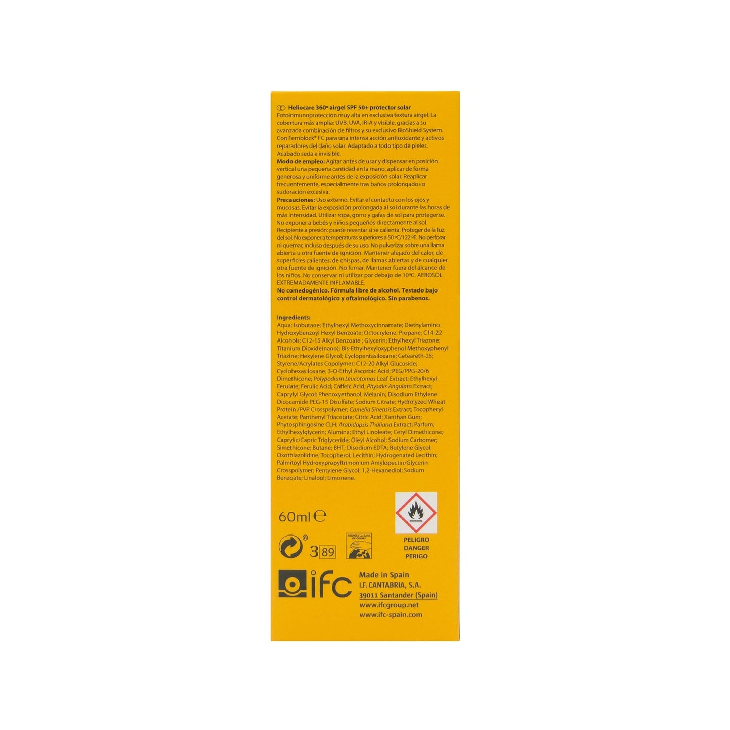 Heliocare 360º Airgel Protector Solar SPF50+ 60ml