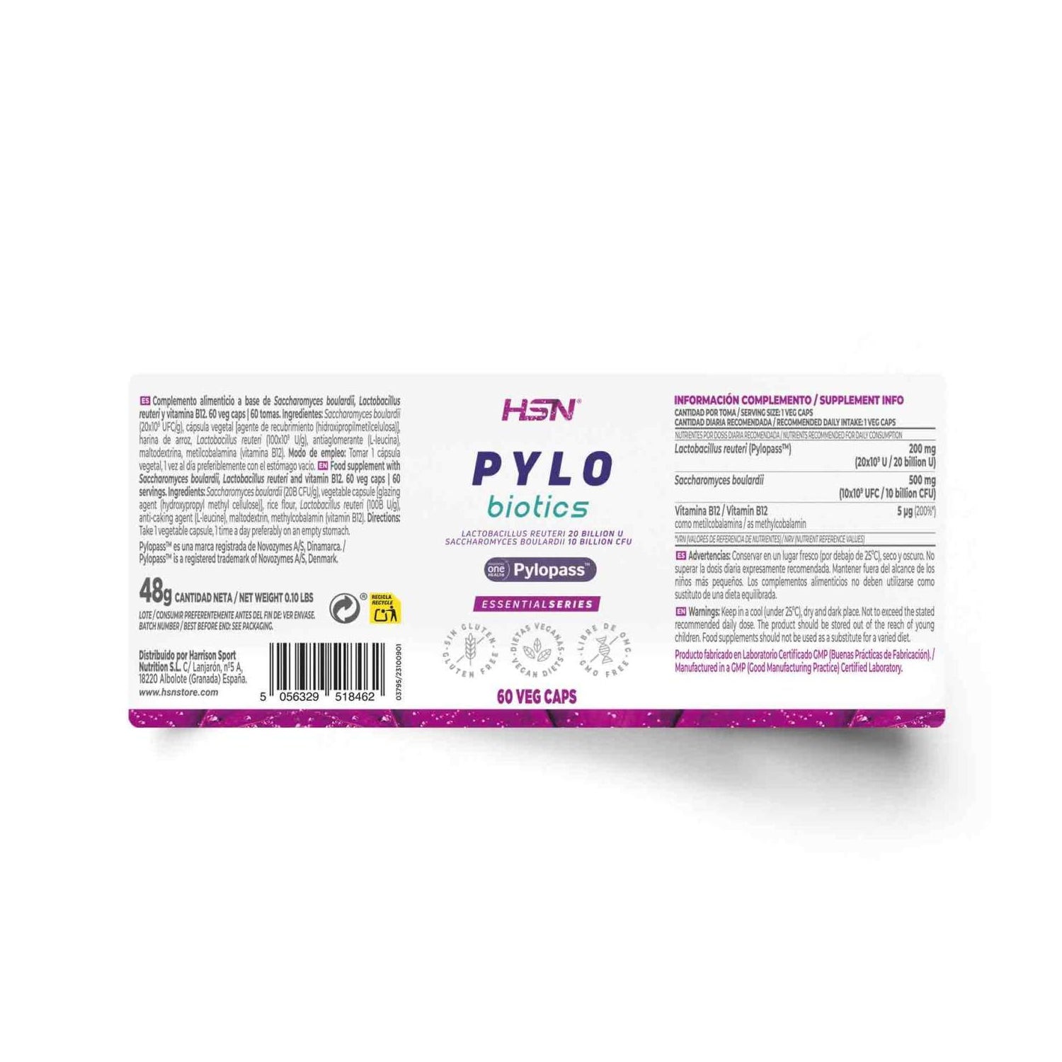 HSN Pylo Biotics 30B UFC Pylopass™ 60vcaps